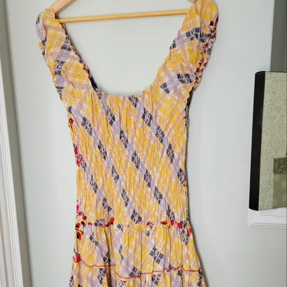 ‼️SOLD‼️Handmade Vintage Off the Shoulder Peasant Dress from Italy 🇮🇹 - Picture 6 of 13